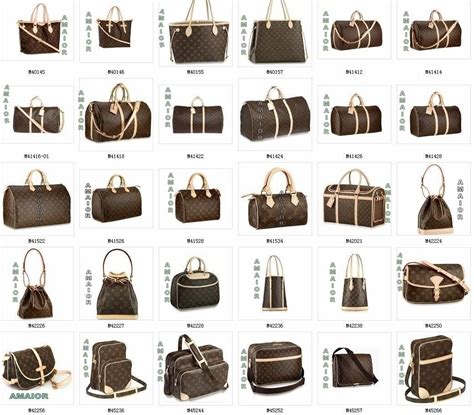 louis vuitton bags types|louis vuitton bag names.